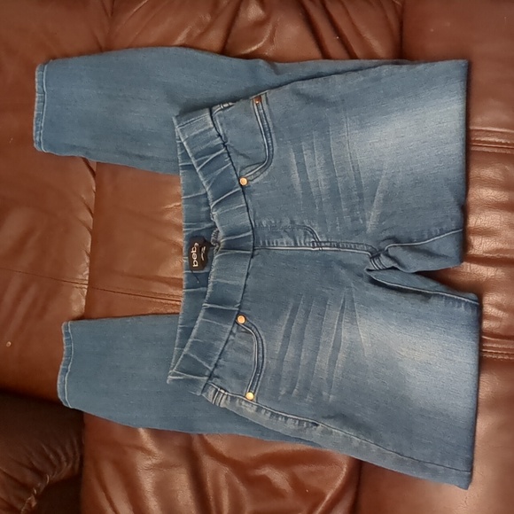 Bebe Blue Pull Up leggings size 27 - Picture 7 of 9